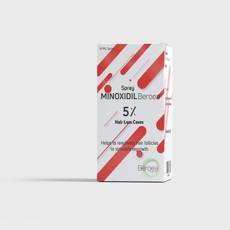 Minoxidil Beroea Spray 5% - hair loss spray - Beroea Pharma for pharmaceutical and cosmetic - Aleppo - Syria